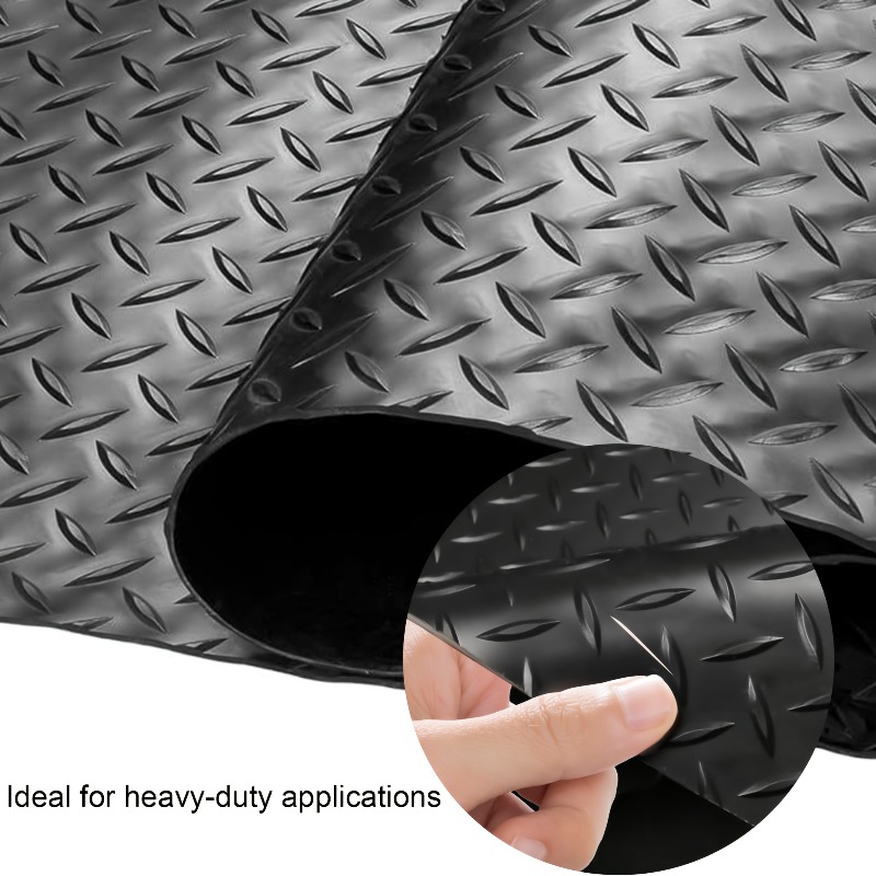 Gym Floor Mats - Rubberen diamantvloermat - Duurzame, antislip, waterdichte