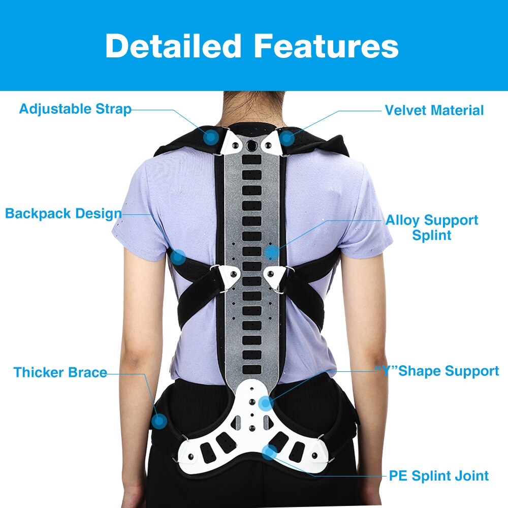 Posture Corrector Back - Lumbale ruggengraatcorrector, houdingcorrector, houdingverbeteraar, orthopedische steun,