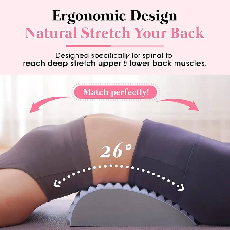 Posture Corrector Back - Behandeling rugpijn, rugrekstrekker, rugrekstrekkerkussen, chronische lumbale