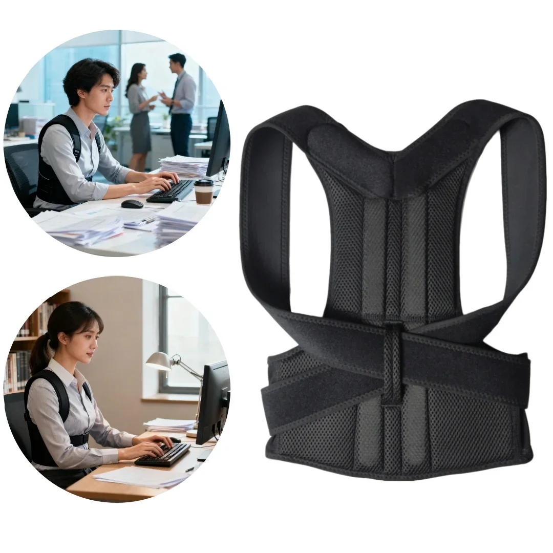 Posture Corrector Back - Nieuwe bovenrug houdingcorrector, sleutelbeenondersteuning, rug- en