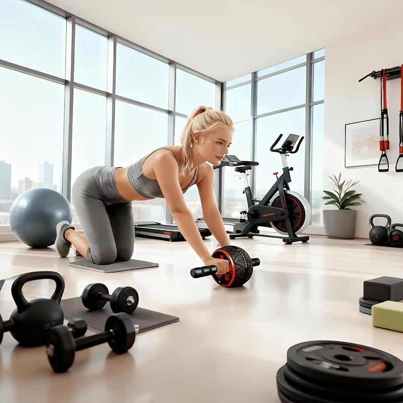 Ab Roller Wiel en Kniemat, Bui - Gym Floor Mats recensie en prijs