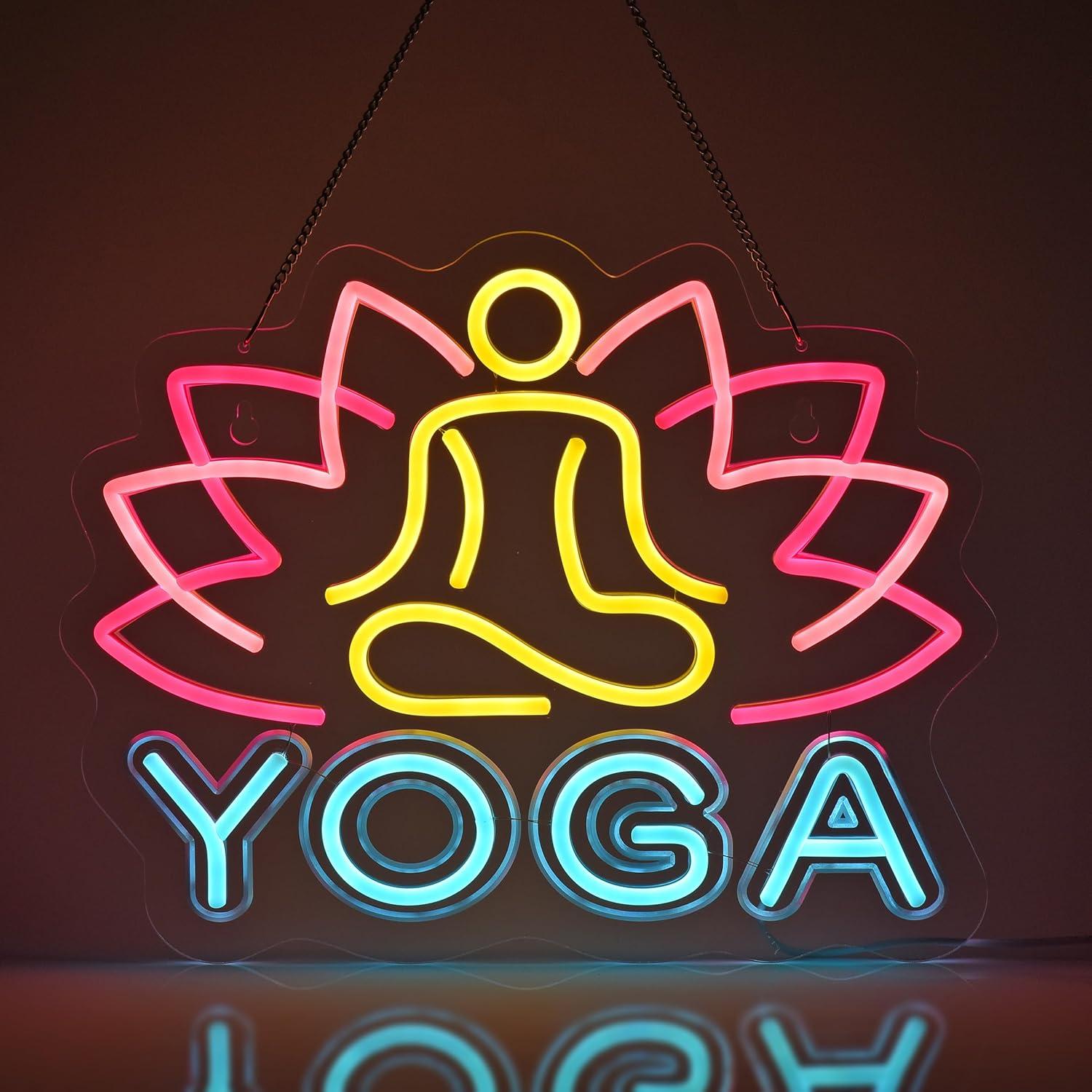 Yoga Neonbord Neonlichten Hang - Yoga Fitness Rooms recensie en prijs